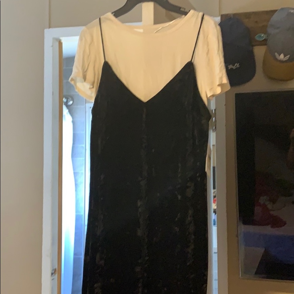 Black mini dress